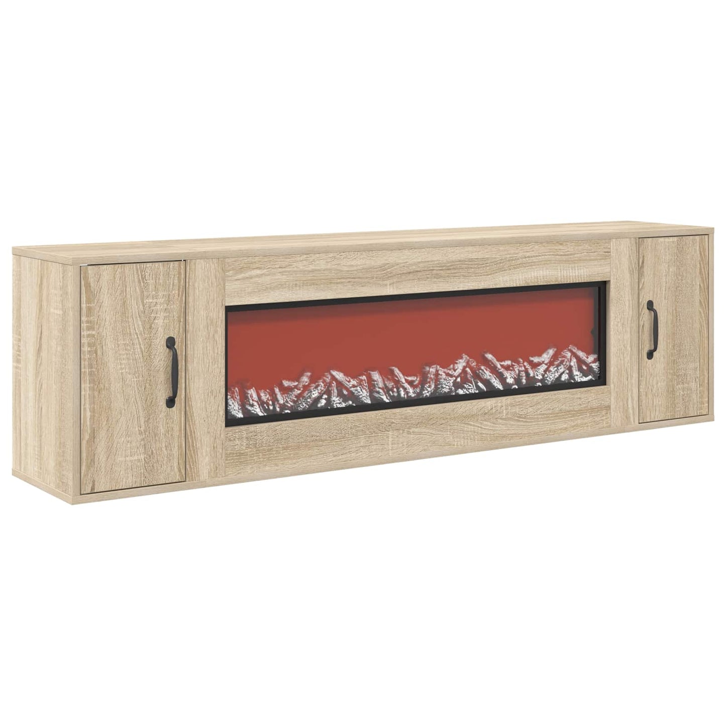vidaXL Ηλεκτρικό τζάκι Sonoma 155 x 30 x 44 cm Επεξεργασμένο ξύλο