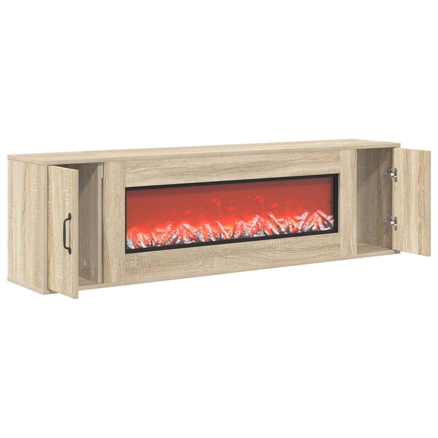 vidaXL Ηλεκτρικό τζάκι Sonoma 155 x 30 x 44 cm Επεξεργασμένο ξύλο