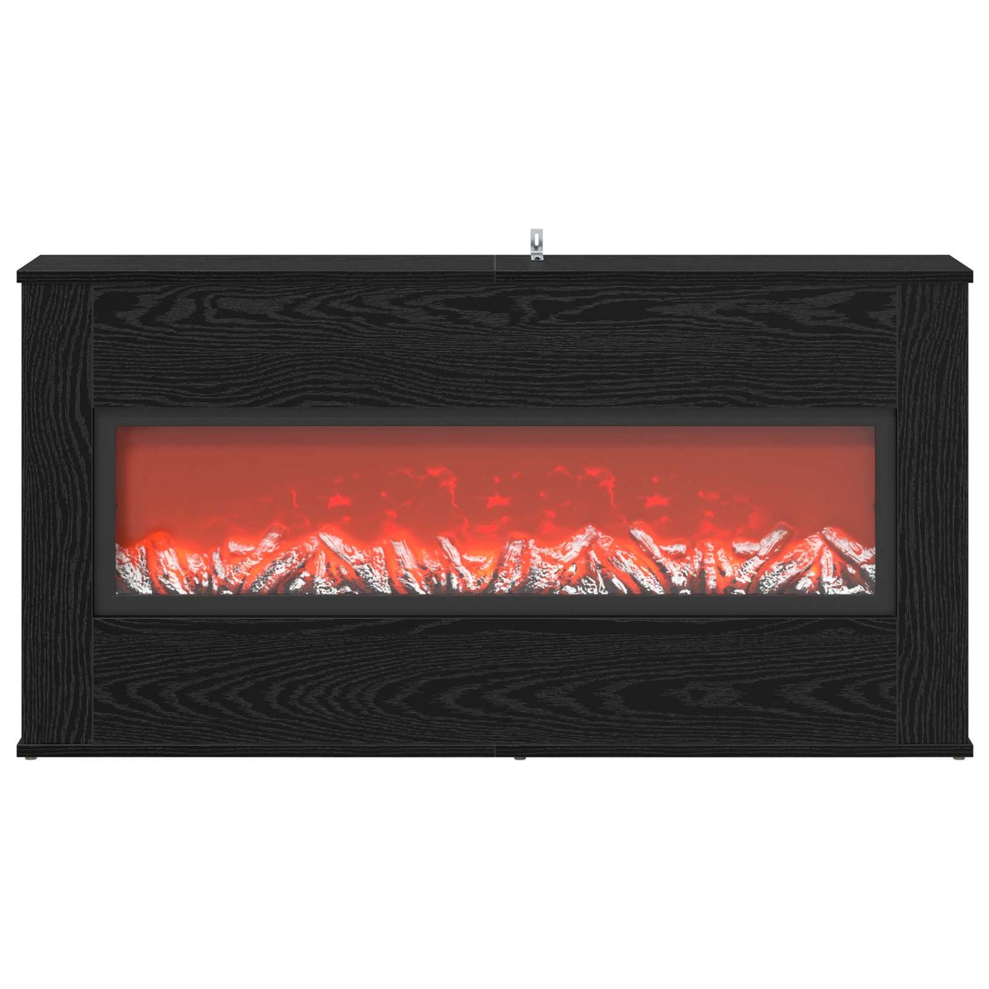 vidaXL Ηλεκτρικό τζάκι Μαύρη Δρυς 114 x 18 x 58,5 cm