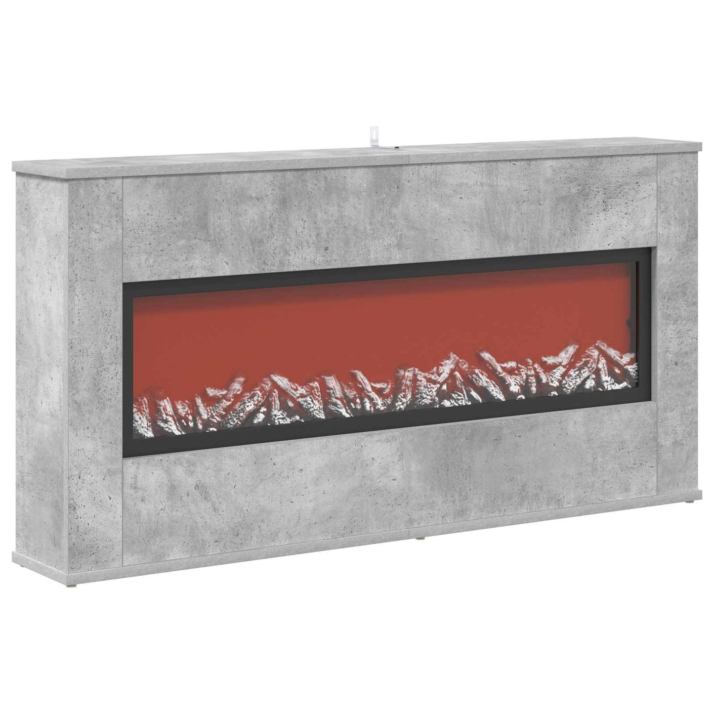 vidaXL Ηλεκτρικό τζάκι Σκυρόδεμα 114 x 18 x 58,5 cm Επεξεργασμένο ξύλο