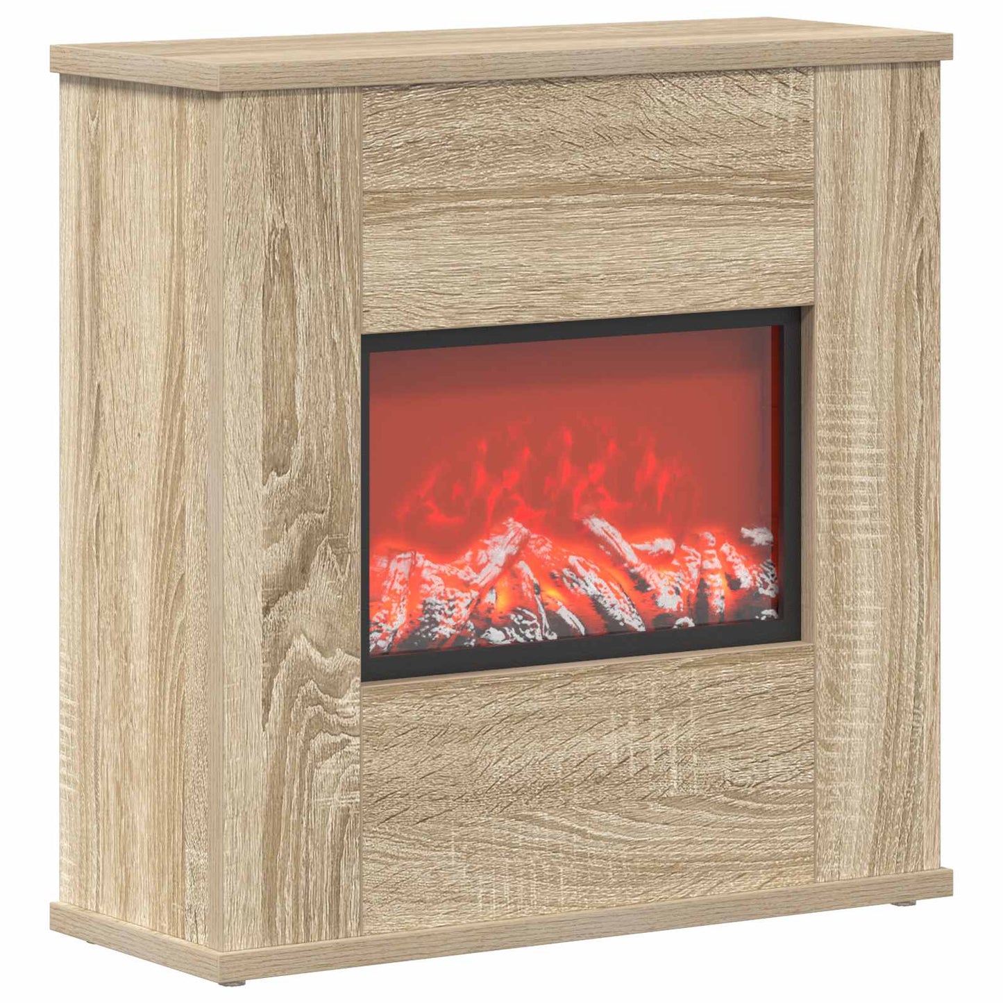 vidaXL Ηλεκτρικό τζάκι Sonoma 47 x 18 x 48 cm Επεξεργασμένο ξύλο