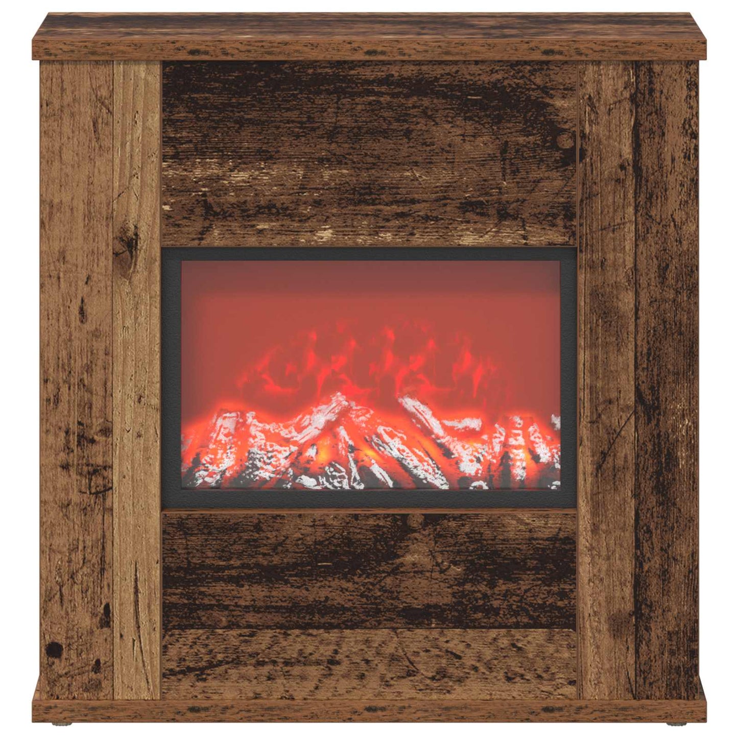 vidaXL Ηλεκτρικό τζάκι Παλαιωμένο ξύλο 47 x 18 x 48 cm