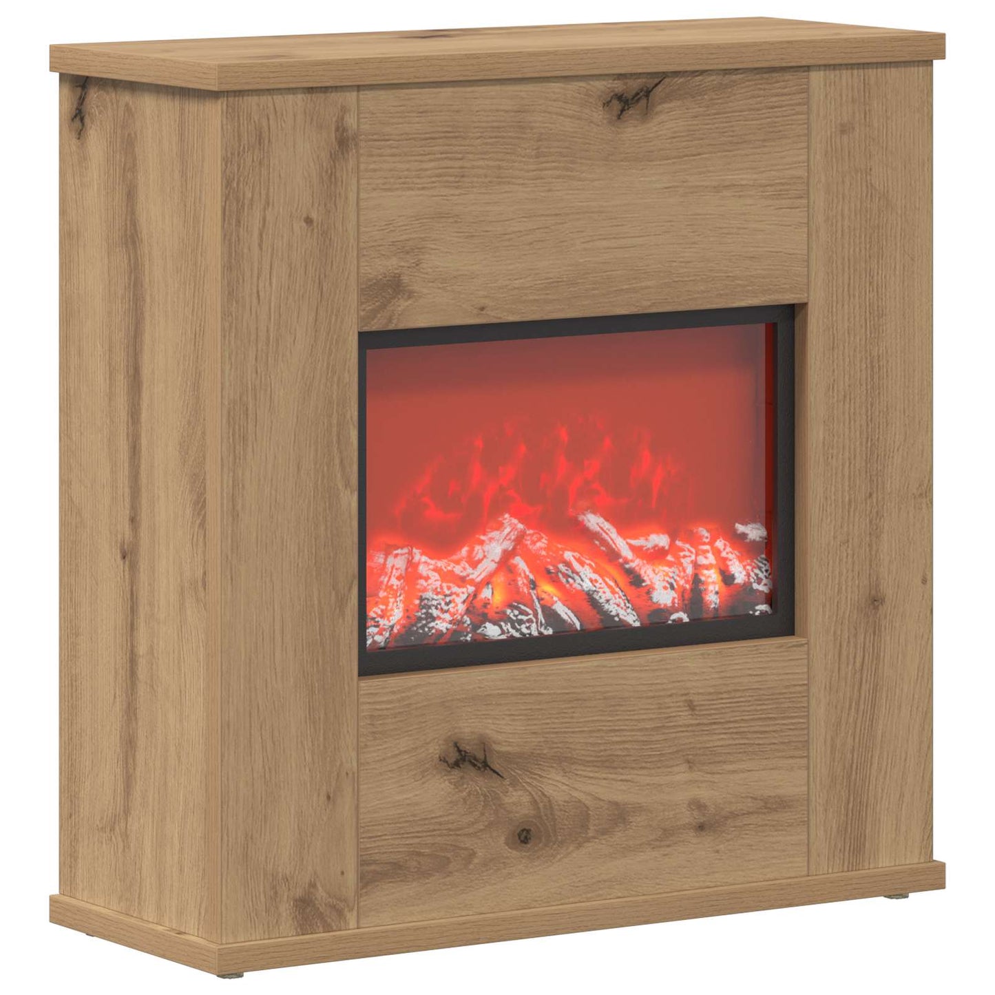 vidaXL Ηλεκτρικό τζάκι Artisan Δρυς 47 x 18 x 48 cm Επεξεργασμένο ξύλο
