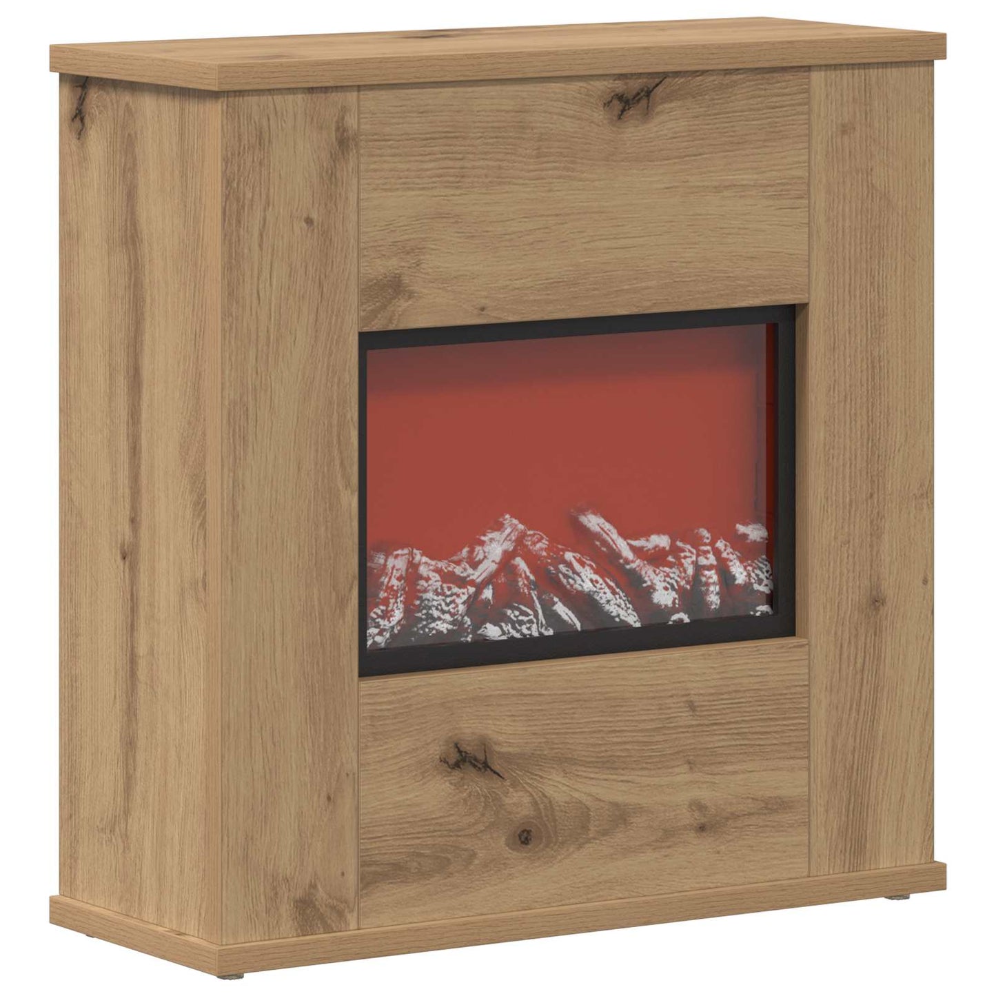 vidaXL Ηλεκτρικό τζάκι Artisan Δρυς 47 x 18 x 48 cm Επεξεργασμένο ξύλο