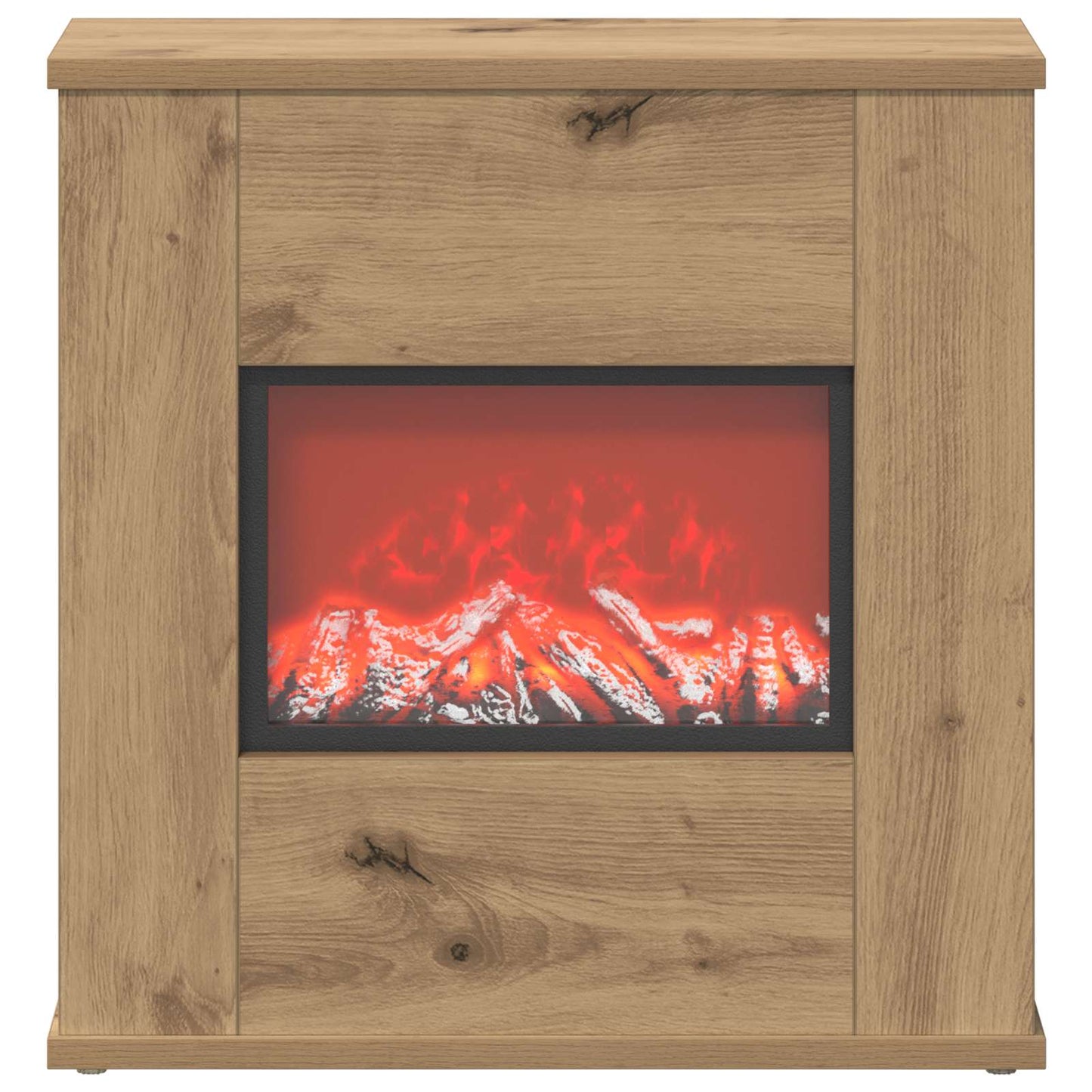 vidaXL Ηλεκτρικό τζάκι Artisan Δρυς 47 x 18 x 48 cm Επεξεργασμένο ξύλο