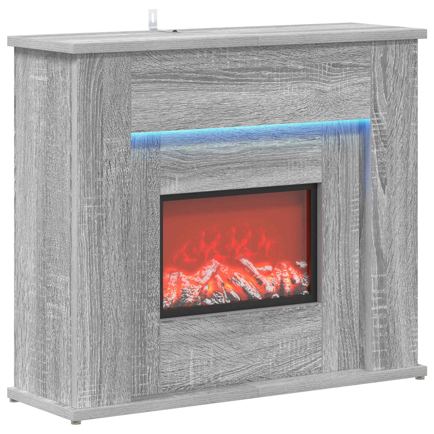 vidaXL Τζάκι με ταινία LED Γκρι Sonoma 63 x 20 x 54,5 cm