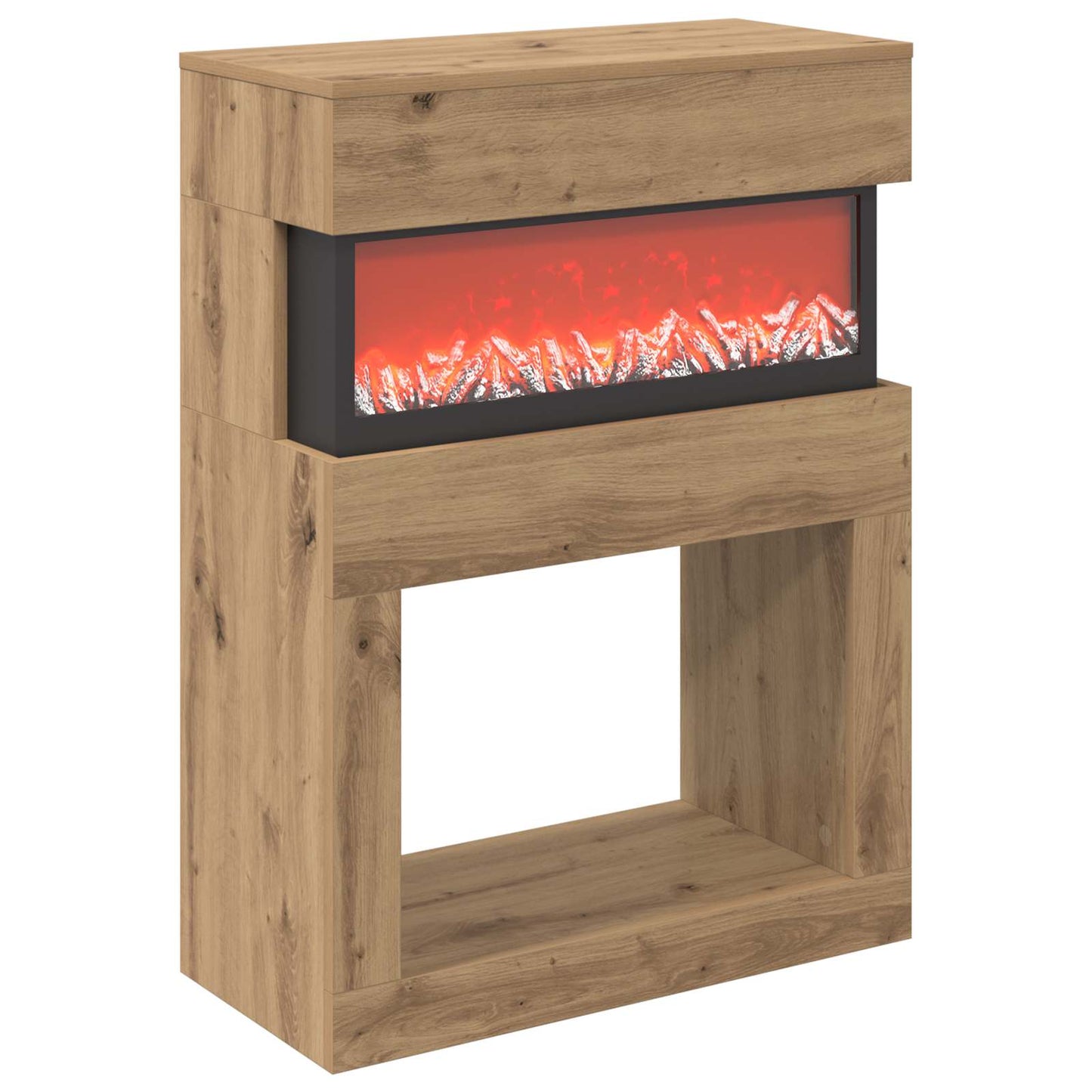 vidaXL Ηλεκτρικό τζάκι Artisan Δρυς 64 x 30 x 87 cm Επεξεργασμένο ξύλο