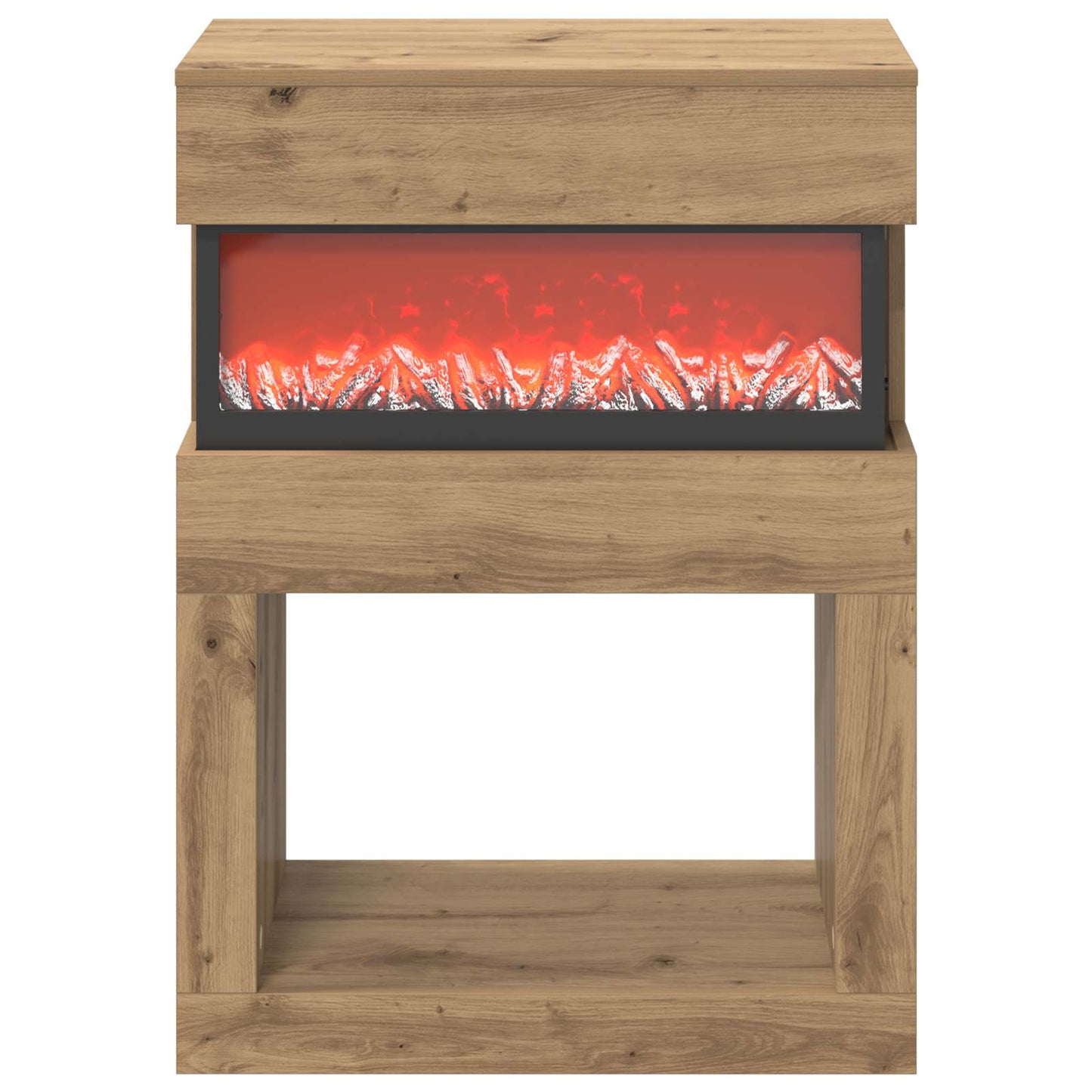 vidaXL Ηλεκτρικό τζάκι Artisan Δρυς 64 x 30 x 87 cm Επεξεργασμένο ξύλο