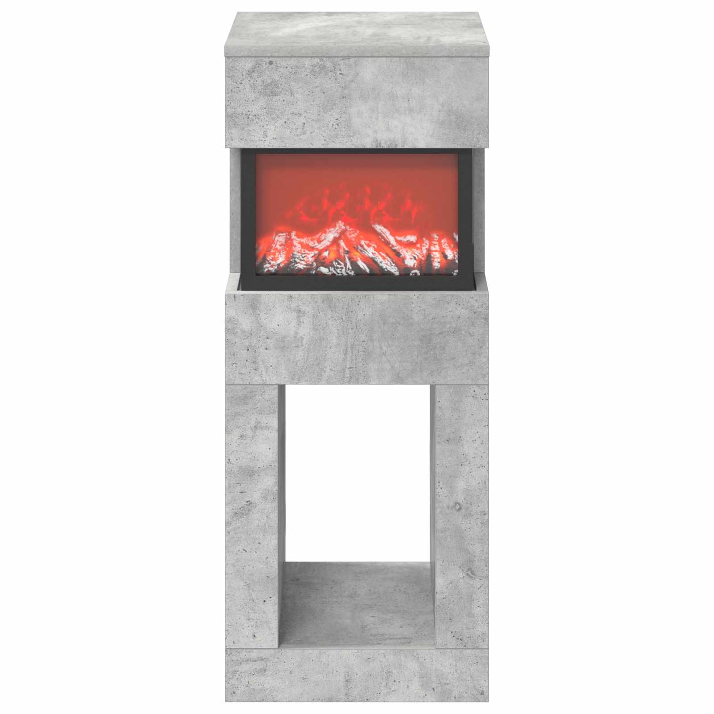 vidaXL Ηλεκτρικό τζάκι Σκυρόδεμα 35 x 30 x 86 cm Επεξεργασμένο ξύλο