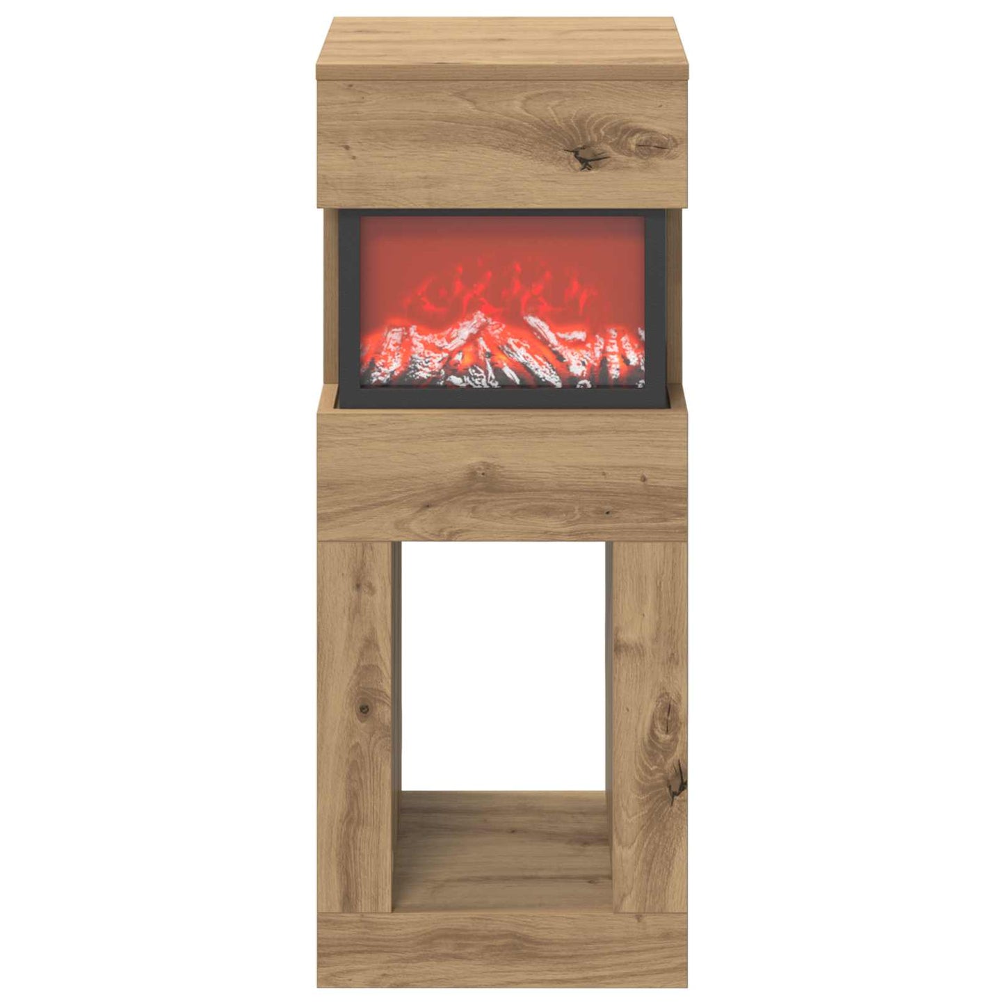 vidaXL Ηλεκτρικό τζάκι Artisan Δρυς 35 x 30 x 86 cm Επεξεργασμένο ξύλο