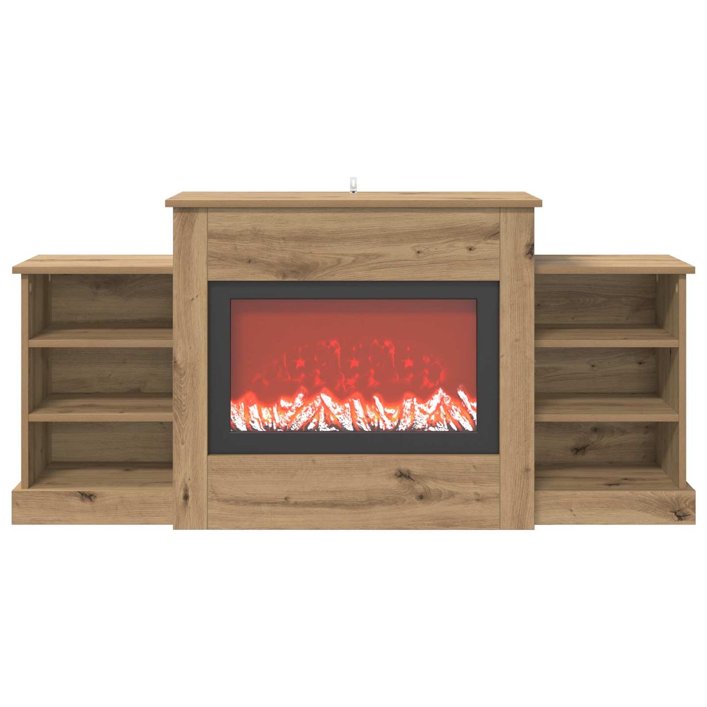 vidaXL Ηλεκτρικό τζάκι Artisan Δρυς 140 x 30 x 67 cm