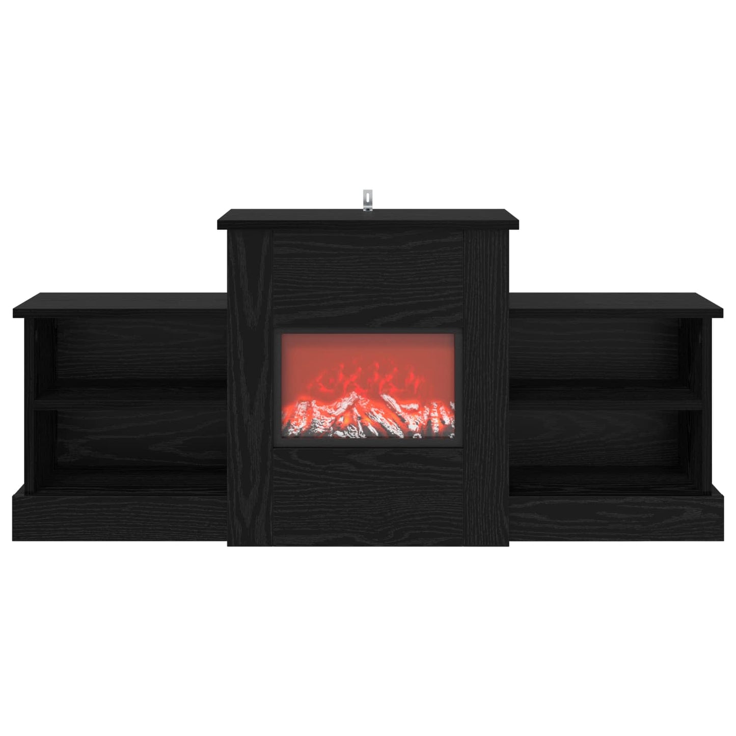 vidaXL Ηλεκτρικό τζάκι Μαύρη Δρυς 110 x 30 x 50 cm Επεξεργασμένο ξύλο