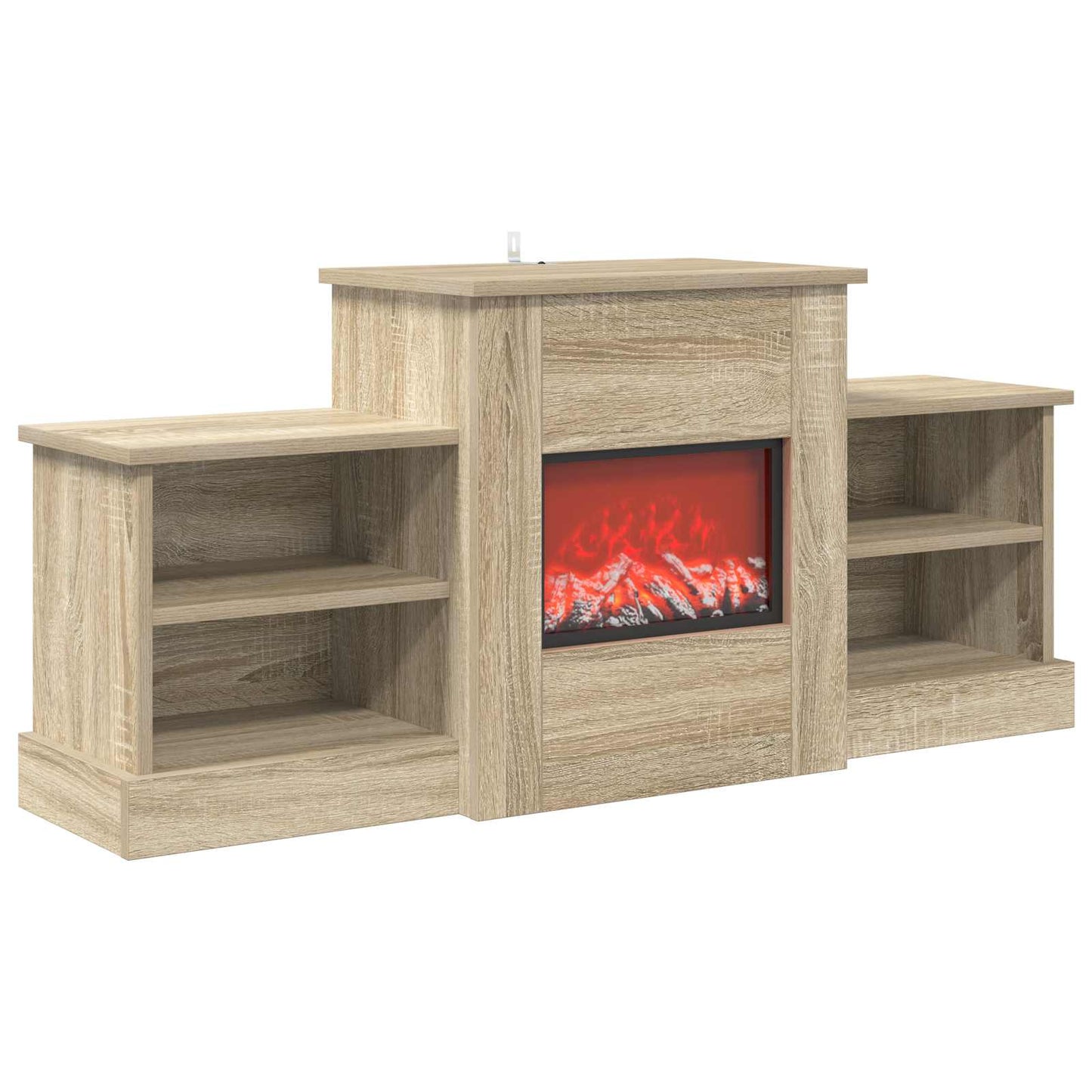 vidaXL Ηλεκτρικό τζάκι Sonoma 110 x 30 x 50 cm Επεξεργασμένο ξύλο