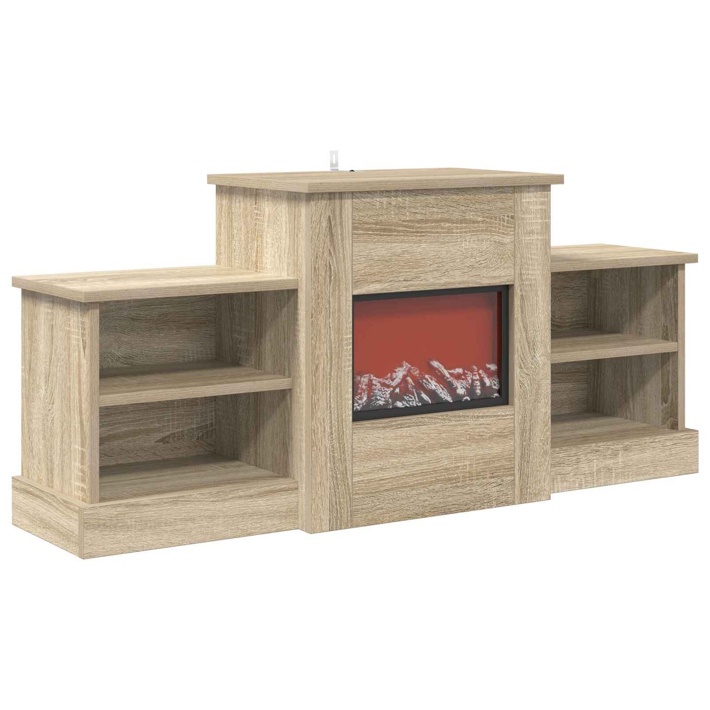 vidaXL Ηλεκτρικό τζάκι Sonoma 110 x 30 x 50 cm Επεξεργασμένο ξύλο