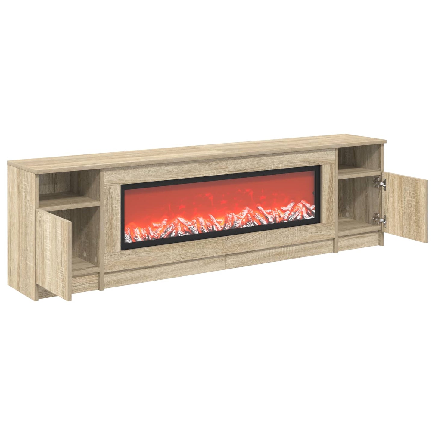 vidaXL Ηλεκτρικό τζάκι Sonoma 165 x 28,5 x 47 cm Επεξεργασμένο ξύλο
