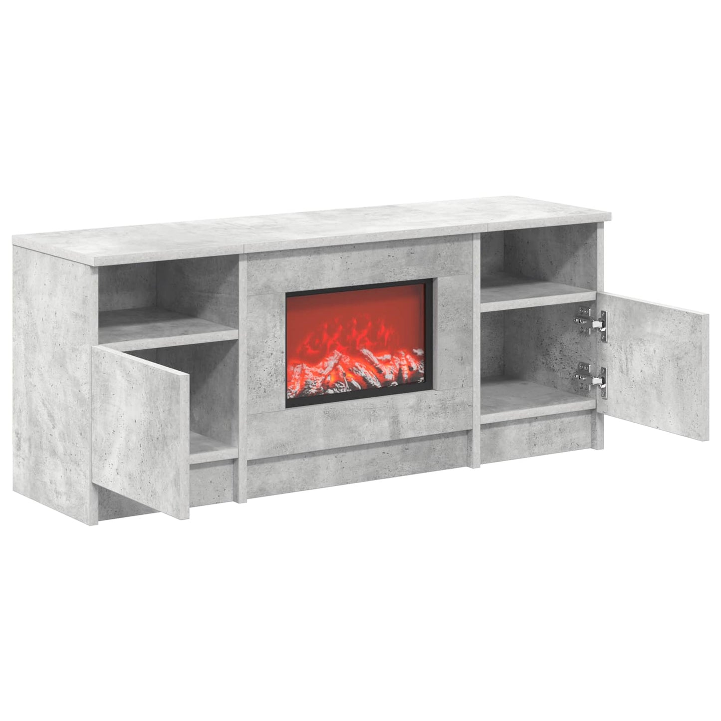 vidaXL Ηλεκτρικό τζάκι Σκυρόδεμα 98 x 28,5 x 40,5 cm