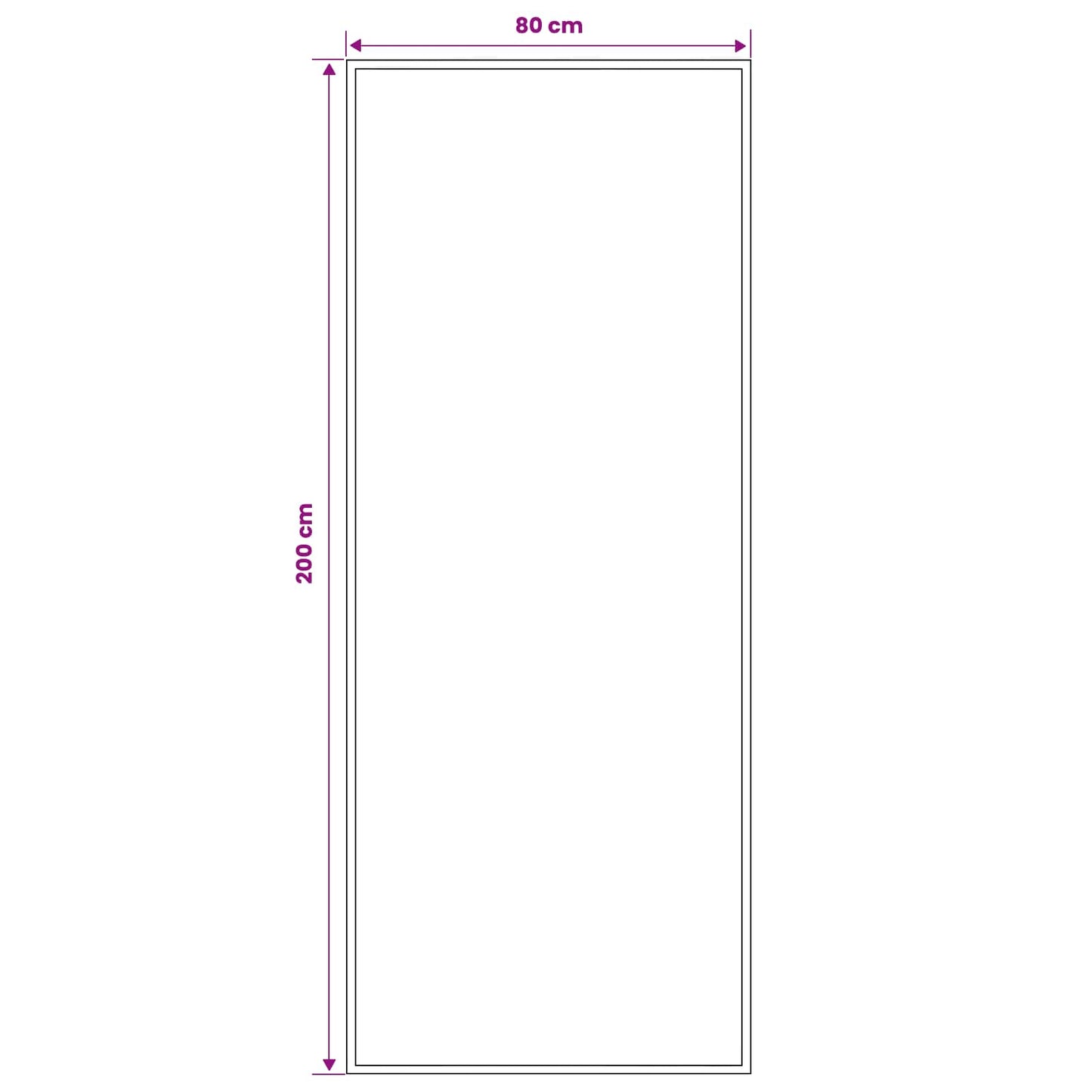 vidaXL Δερμάτινο Χαλί FLORNES Υφαντό Γκρι Διαγώνιος 80 x 200 cm PP