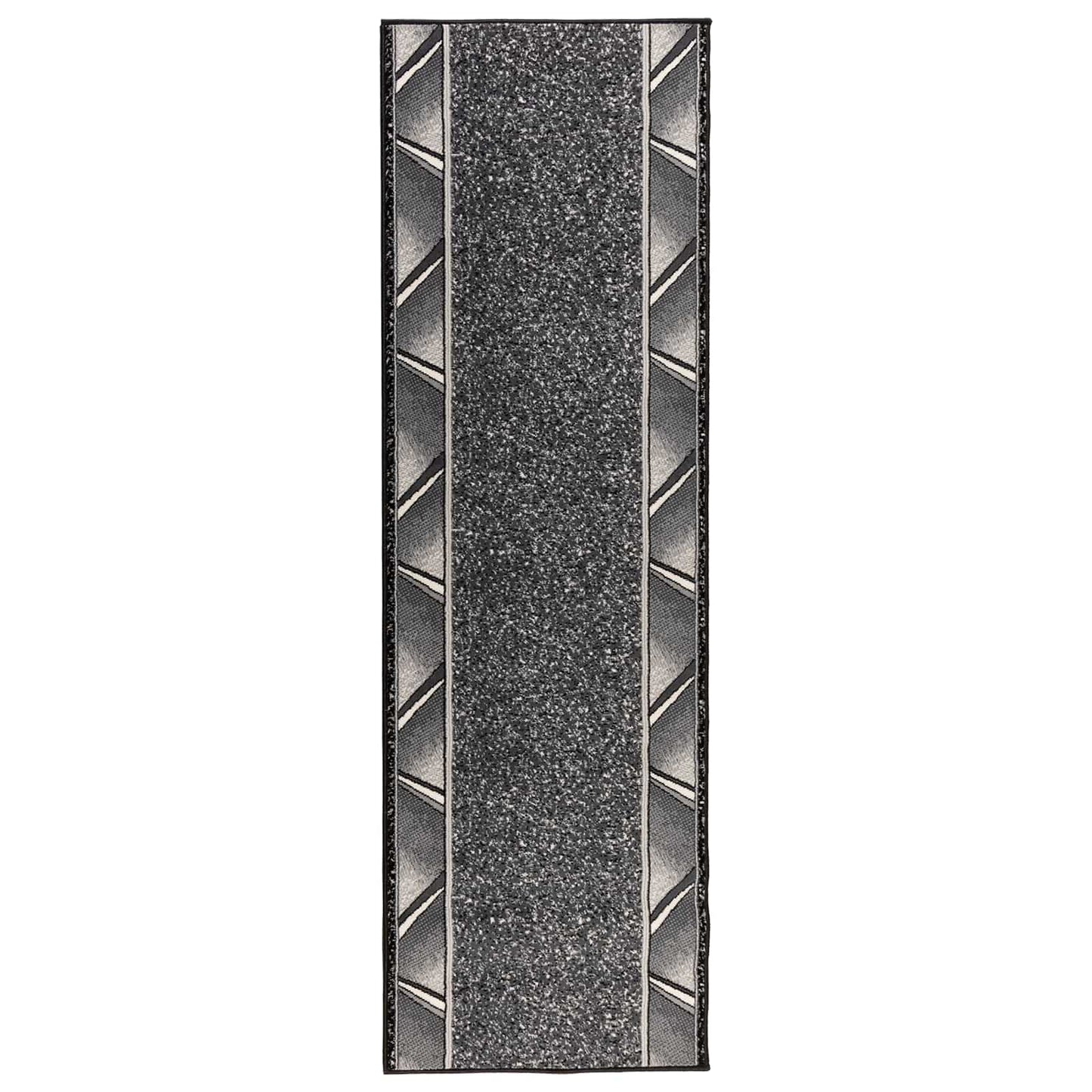 vidaXL Δερμάτινο Χαλί FLORNES Υφαντό Γκρι Διαγώνιος 100 x 150 cm PP