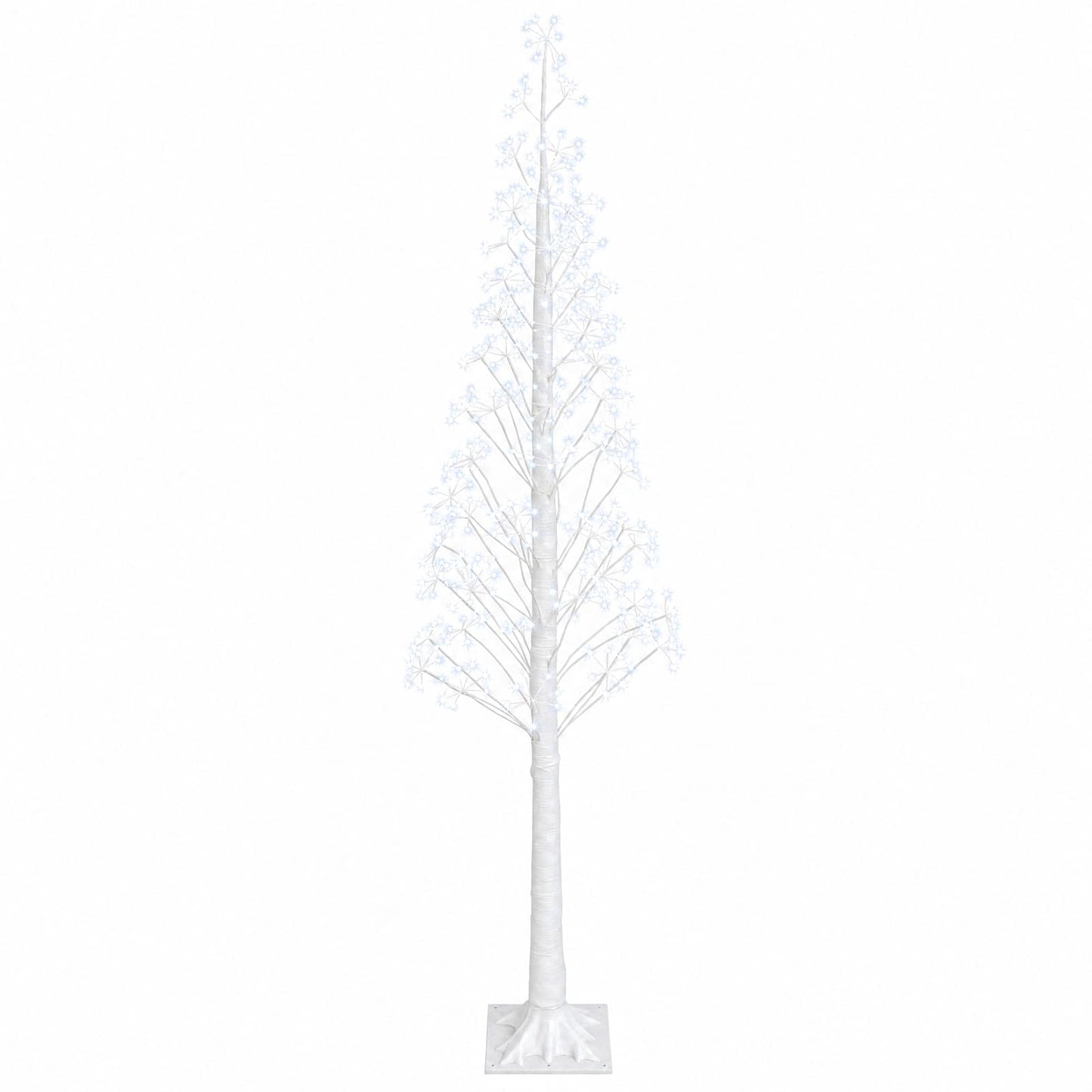 vidaXL Χριστουγεννιάτικο δέντρο starburst Λευκό 25 x 25 x 210 cm
