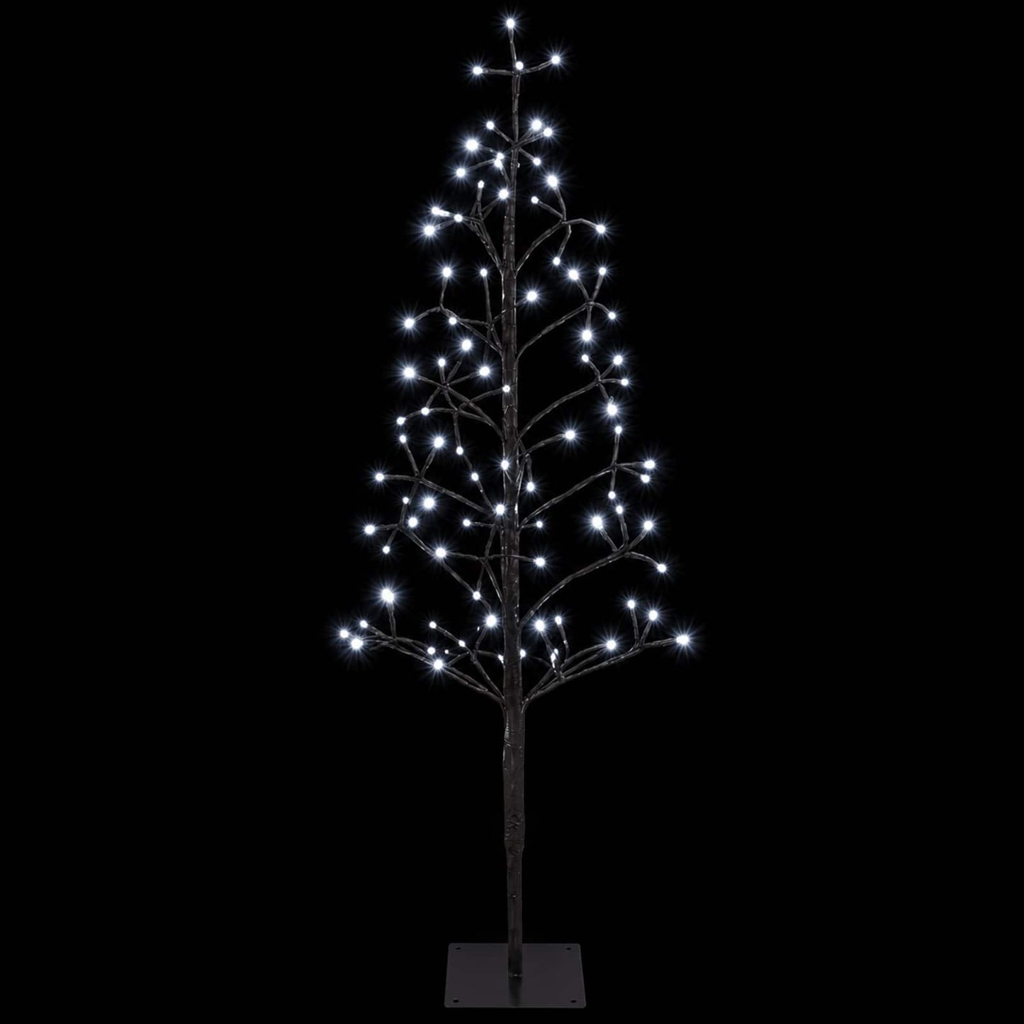 vidaXL Χριστουγεννιάτικο δέντρο LED με φωτάκια string Μαύρο