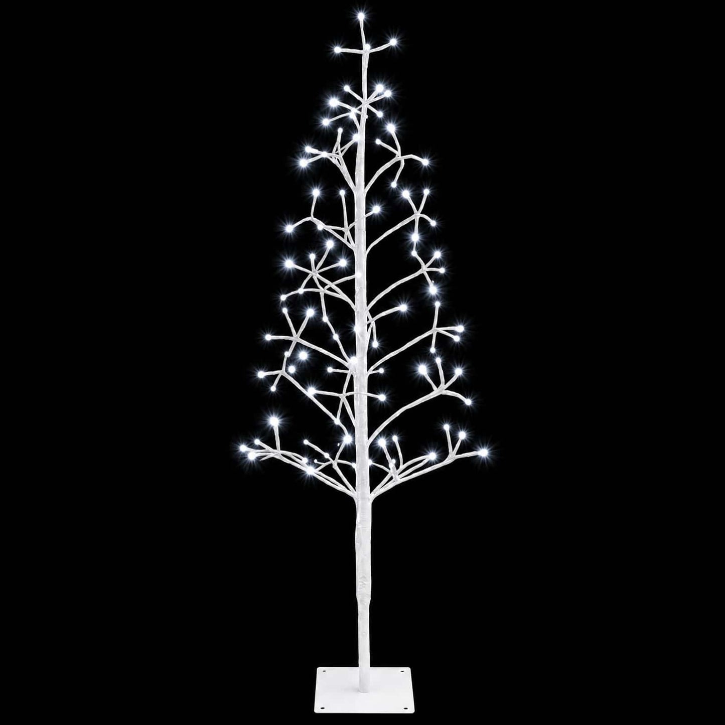 vidaXL Χριστουγεννιάτικο δέντρο LED με φωτάκια string Λευκό