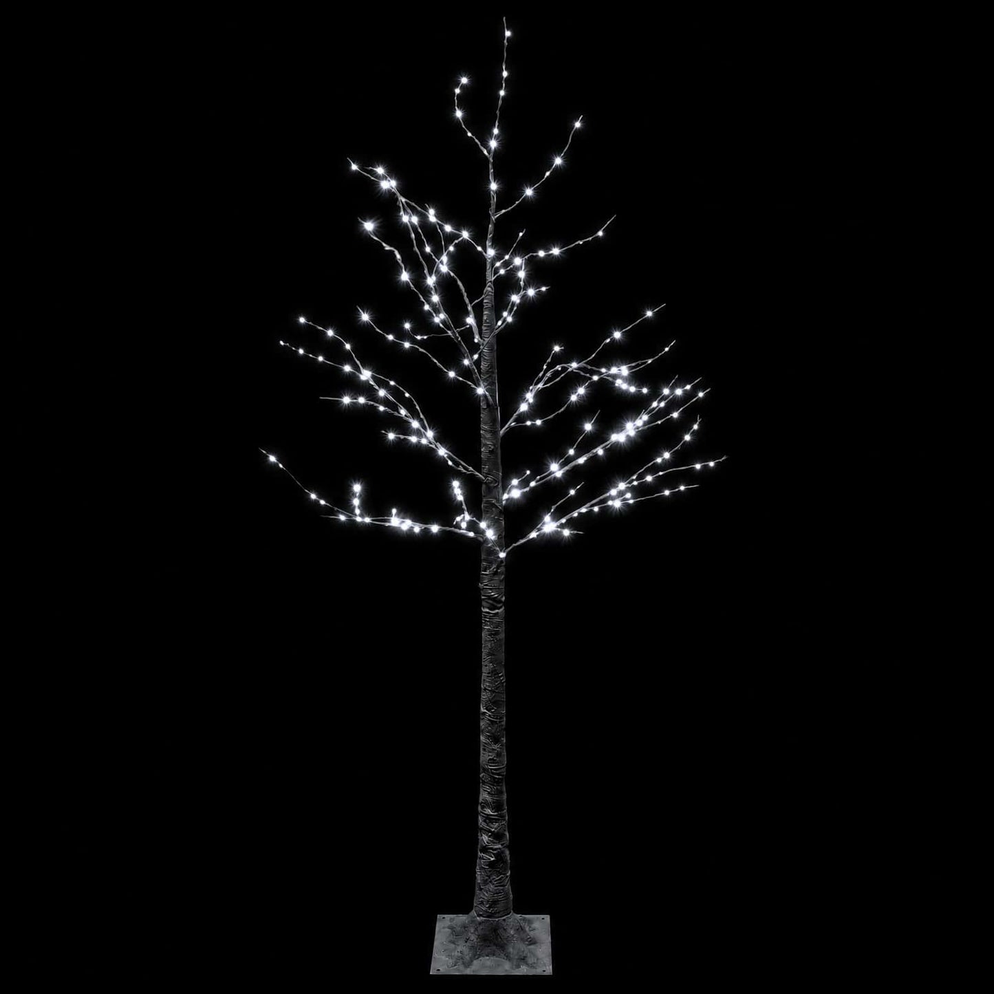 vidaXL Χιονισμένο χριστουγεννιάτικο δέντρο με LED Καφέ