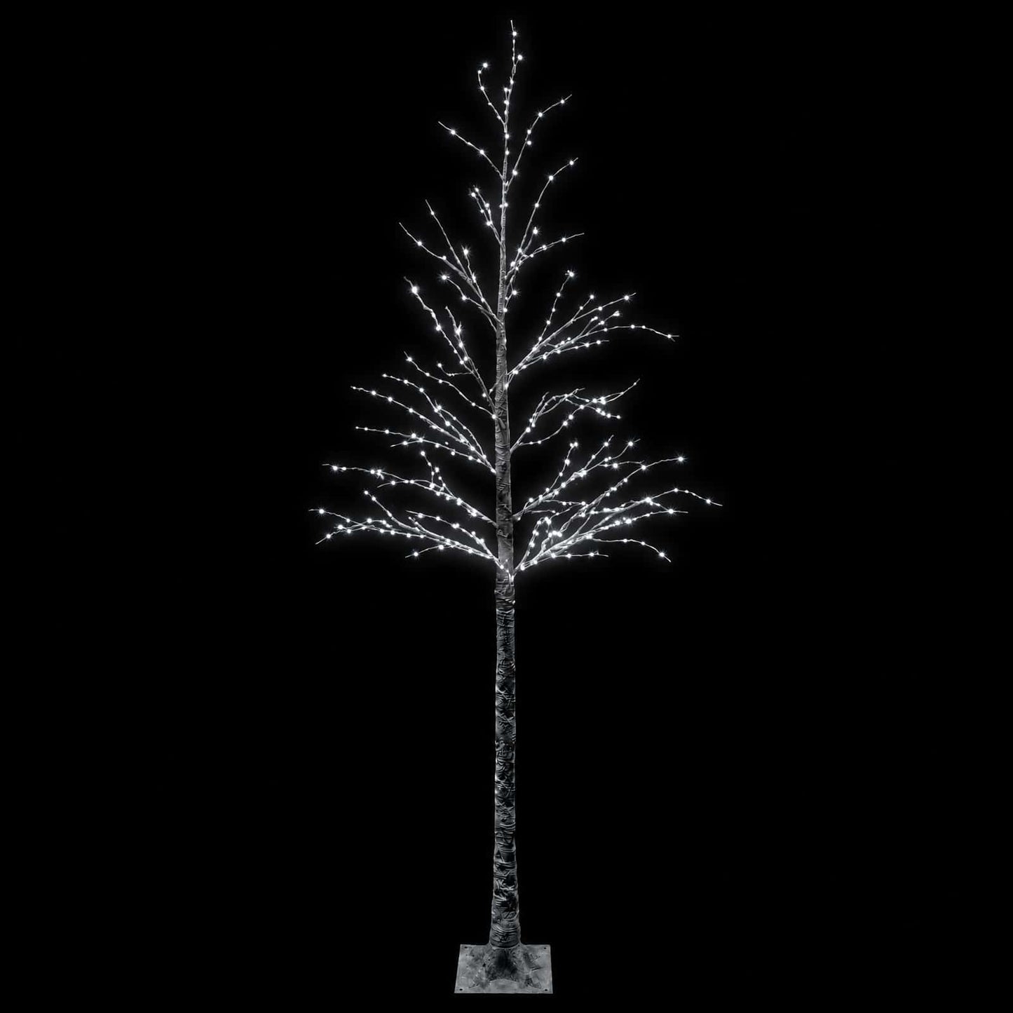 vidaXL Χιονισμένο χριστουγεννιάτικο δέντρο με LED Καφέ