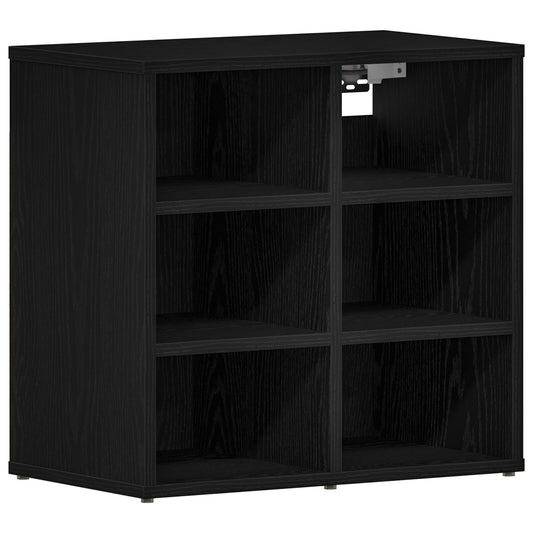 vidaXL Ντουλάπα Παπουτσιών Black Oak 52,5x30x50 εκ.