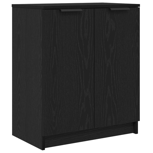 vidaXL Ντουλάπα Παπουτσιών Μαύρο Δρυς 59x35x70 εκ Επεξεργασμένο Ξύλο