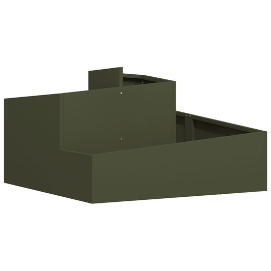 vidaXL Γλάστρα Ελαιόχρωμου 80x80x50 cm