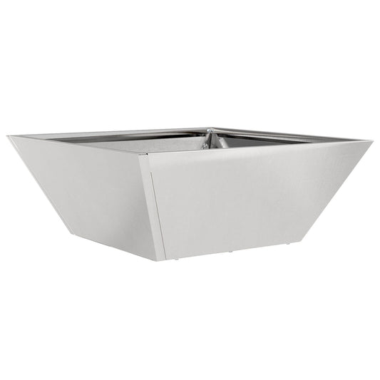 vidaXL Μεταλλική Γλάστρα Ανοξείδωτο Ατσάλι 40 x 40 x 15 cm
