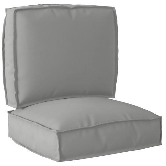vidaXL Σετ Μαξιλαριών Πάγου 2 pcs Γκρι 50 x 50 x 12 cm Ύφασμα Oxford