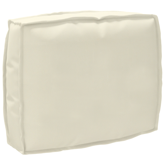 vidaXL Σετ Μαξιλαριών Πάγου 2 pcs Κρεμ 50 x 50 x 12 cm Ύφασμα Oxford