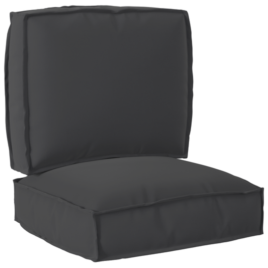 vidaXL Σετ Μαξιλαριών Πάγου 2 pcs Μαύρο 50 x 50 x 12 cm Ύφασμα Oxford