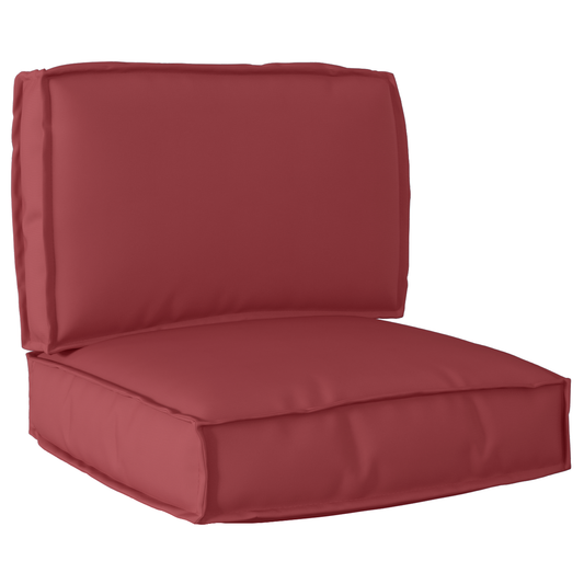 vidaXL Σετ Μαξιλαριών Πάγου 2 pcs Μπορντό 60 x 60 x 12 cm