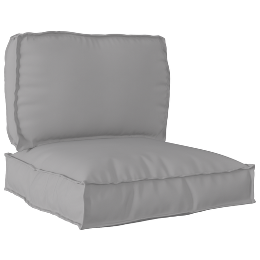 vidaXL Σετ Μαξιλαριών Πάγου 2 pcs Γκρι 70 x 70 x 12 cm Ύφασμα Oxford