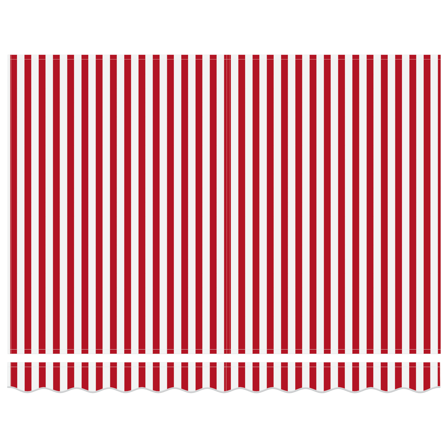 vidaXL Ανασυρόμενη τέντα κόκκινη και άσπρη 350x250 εκ.