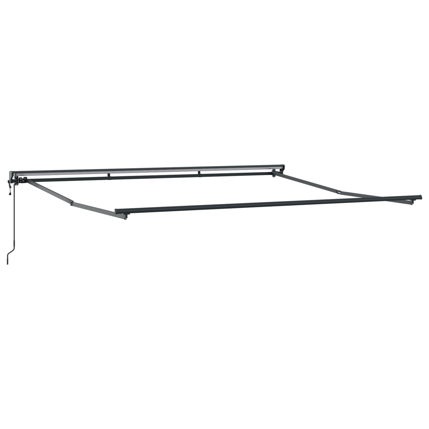 vidaXL Ανασυρόμενη Τέντα με LED Κίτρινη και Πορτοκαλί 400x350 εκ