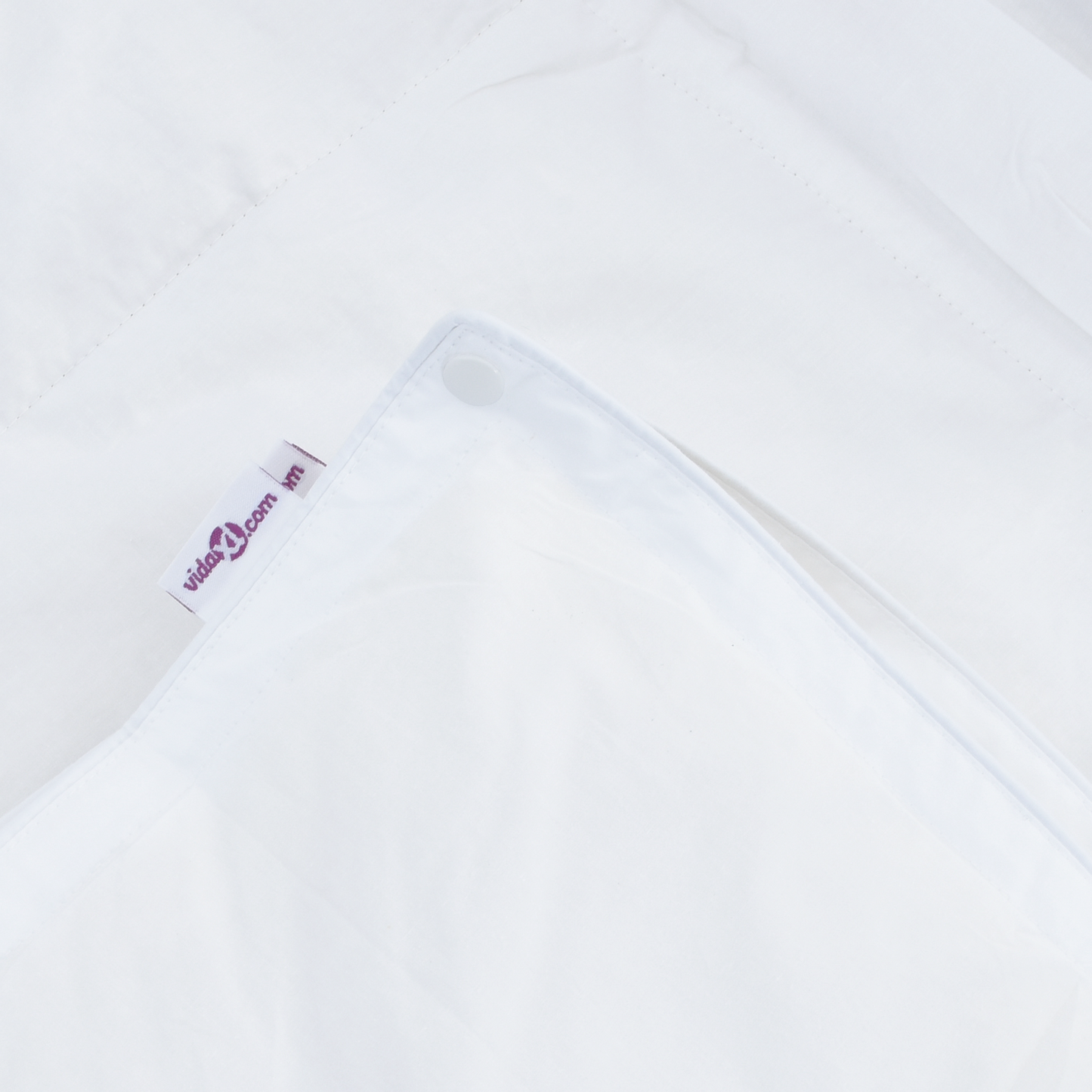 vidaXL Σετ Παπλωμάτων με μαξιλάρι 3 pcs Λευκό Φτέρος