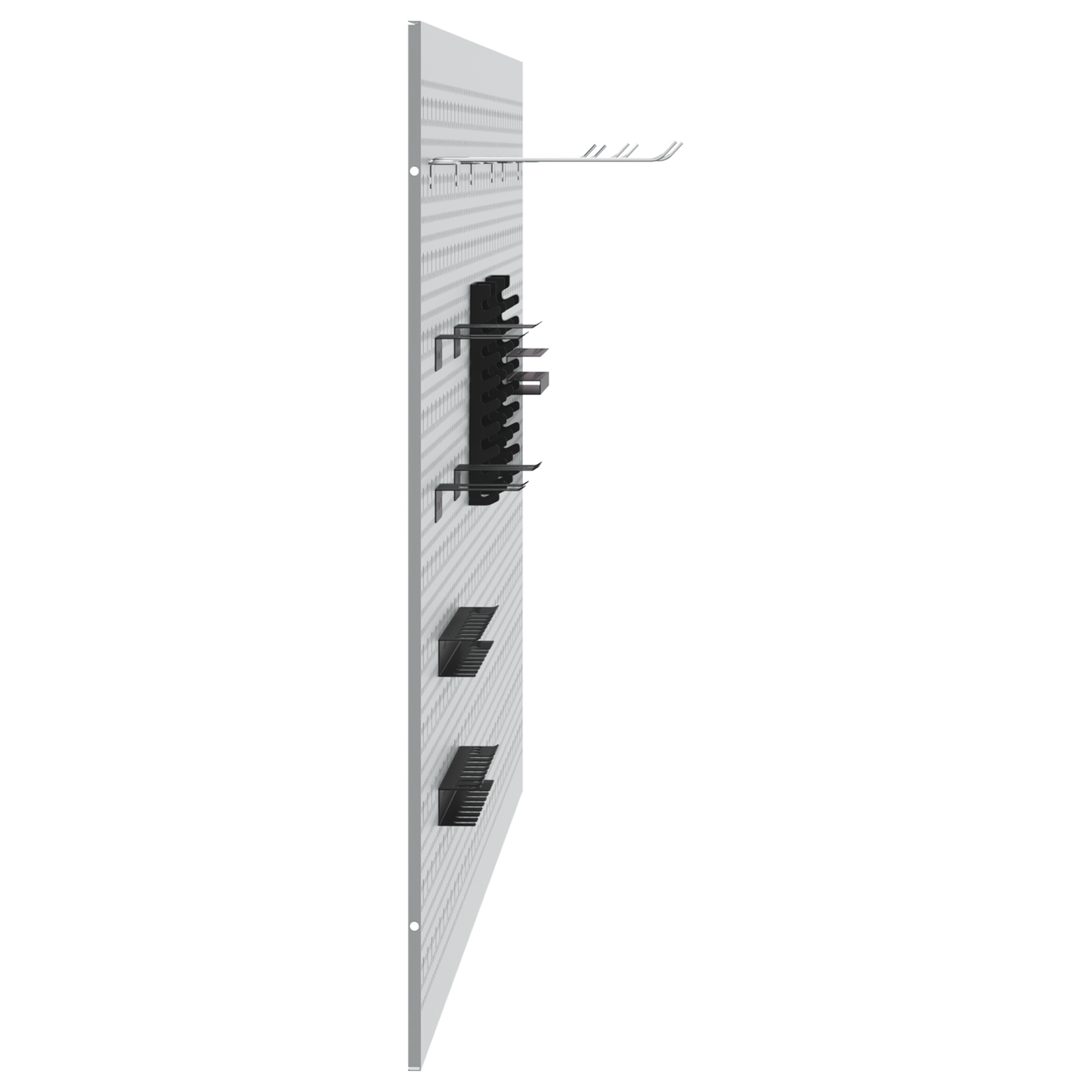 vidaXL Αποθηκευτική Παγκάκια 3 pcs Γκρι 150 x 1 x 80 εκ