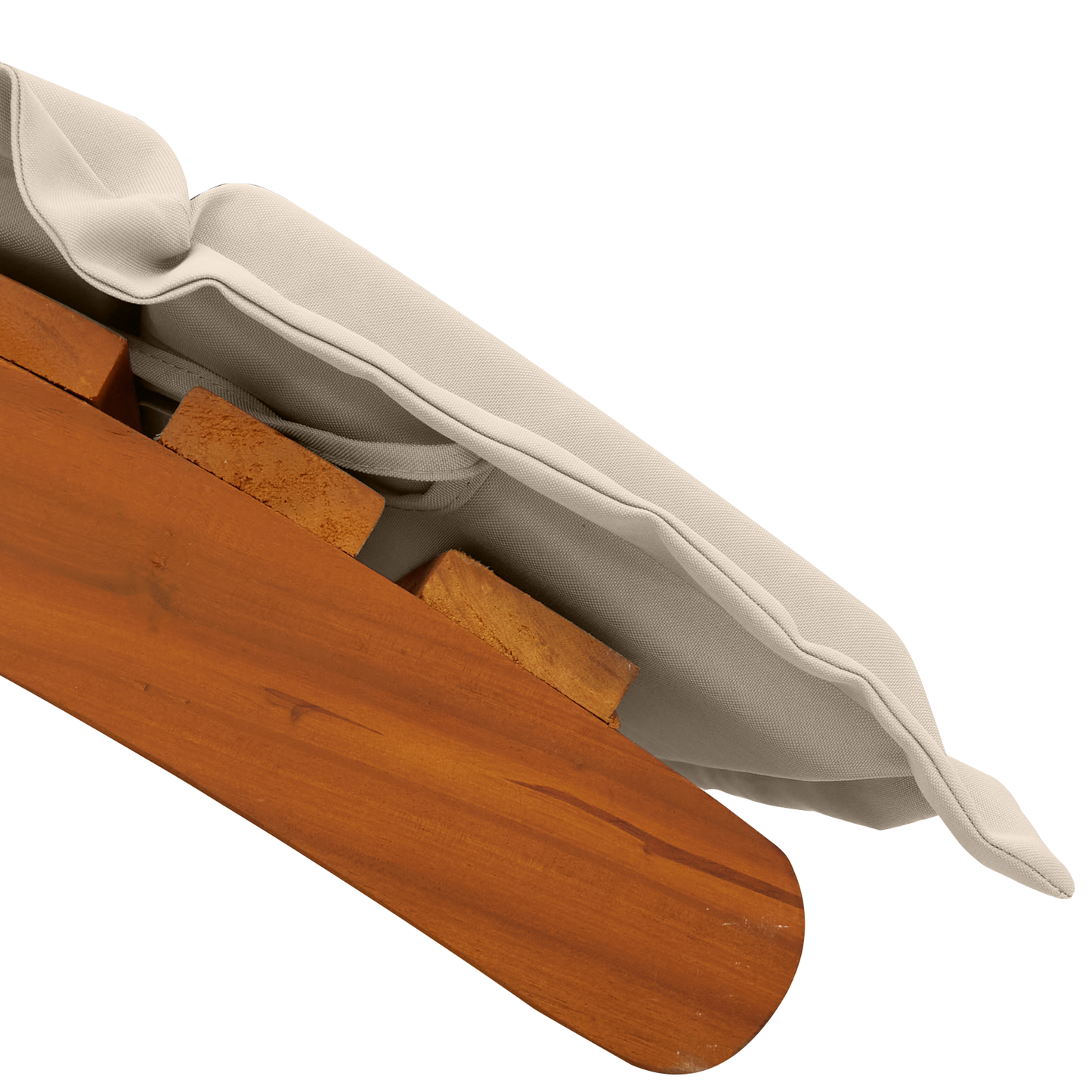 vidaXL Ξαπλώστρες με Μαξιλάρια 2 τεμάχια Κρέμα Λευκό Μασίφ Ξύλο Ακακίας