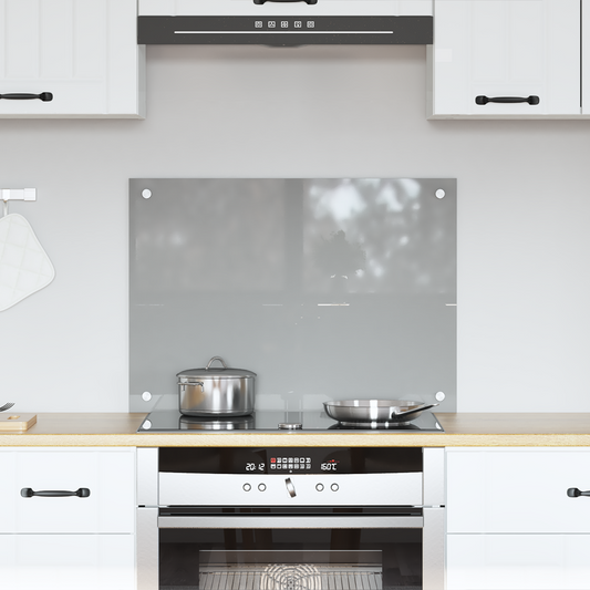 vidaXL Κουζίνα Πλακόστρωσης Φωτεινό Γκρι 70x50x0,6 εκ. Θερμοσυγκρατημένο Γυαλί