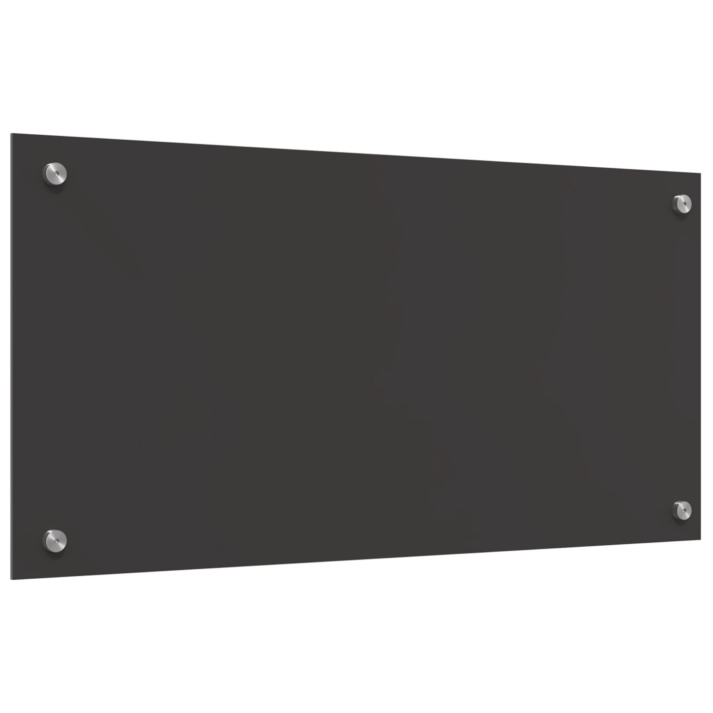 vidaXL Κουζίνα Πίσω τοίχωμα Σκούρο Γκρι 80x40x0,6 εκ Σκληρυμένο Γυαλί