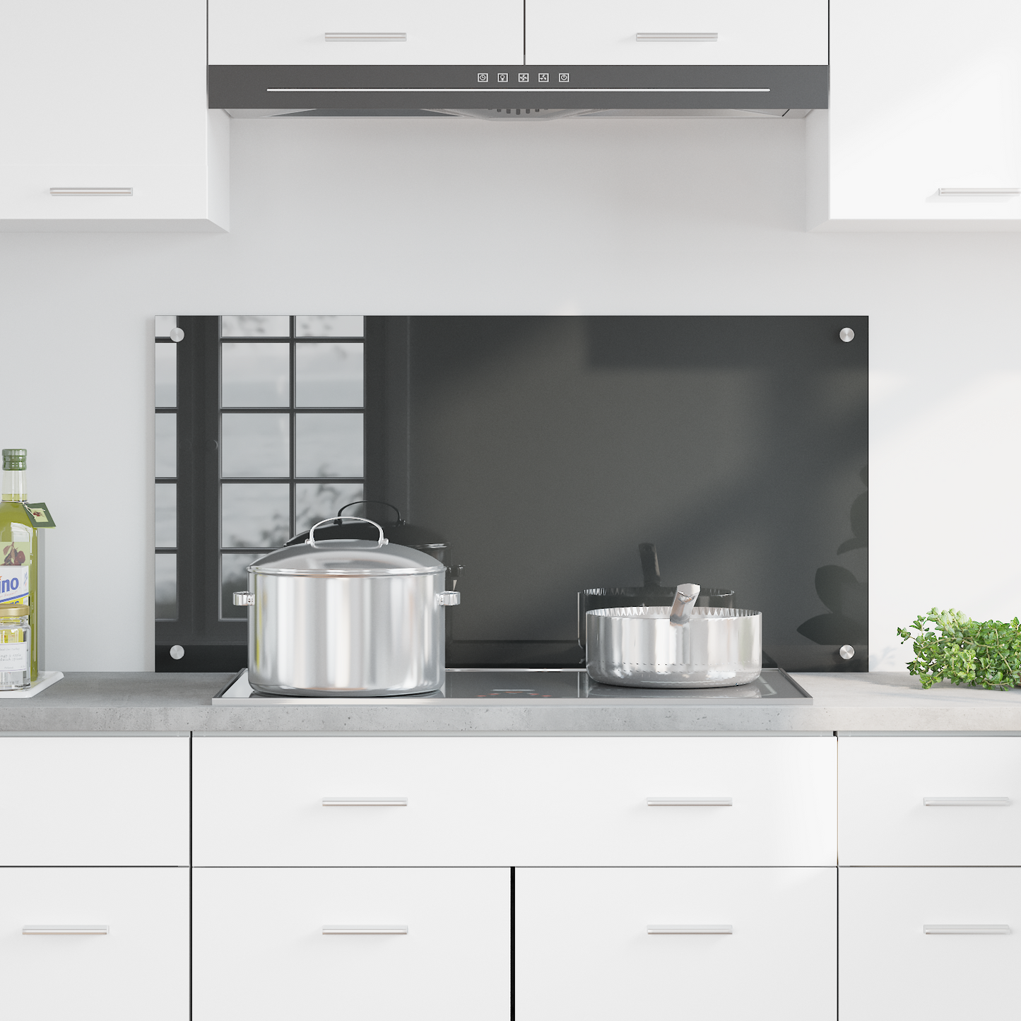 vidaXL Κουζινοπίνακας Σκούρο Γκρι 100x50x0,6 εκ. Σκληρυμένο Γυαλί