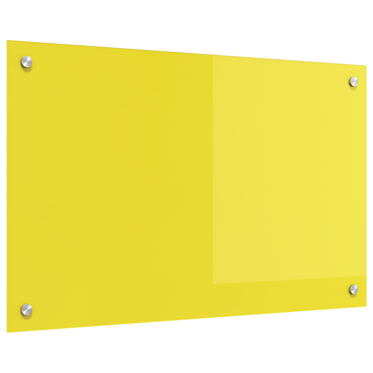 vidaXL Πίσω Τοίχος Κουζίνας Κίτρινος 80x50x0,6 εκ Σκληρωμένο Γυαλί