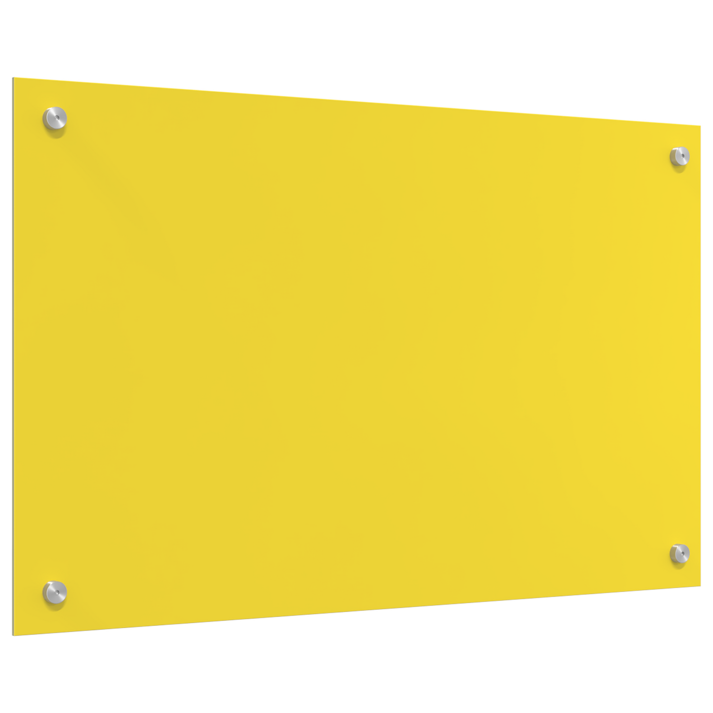 vidaXL Πίσω Τοίχος Κουζίνας Κίτρινος 80x50x0,6 εκ Σκληρωμένο Γυαλί