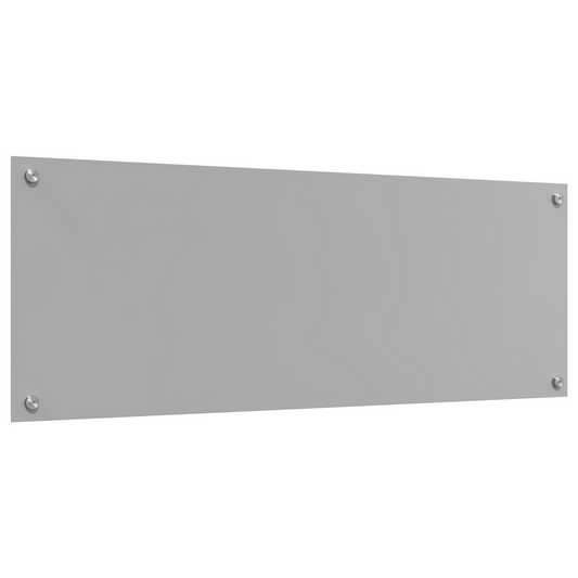 vidaXL Φωτιστικό Πίσω Κουζίνας Ανοιχτό Γκρι 110x40x0,6 εκ. Γυαλί Ανθεκτικό