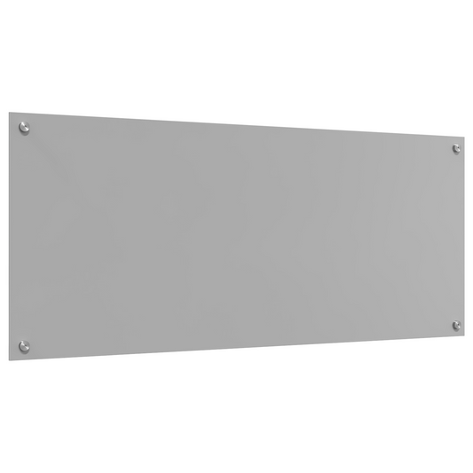 vidaXL Φωτιστικό Πίσω Κουζίνας Ανοιχτό Γκρι 120x50x0,6 εκ από ανθεκτικό στη θερμότητα γυαλί