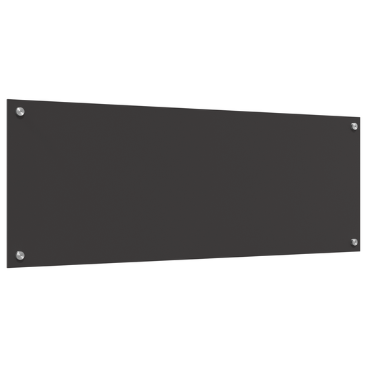 vidaXL Πλακάκι Κουζίνας Σκούρο Γκρι 110x40x0,6 εκ από Γυαλί Ανθεκτικό στη Θερμότητα