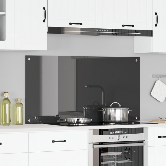 vidaXL Πίνακας Κουζίνας Σκούρο γκρι 120x60x0,6 εκ. Σκληρυμένο Γυαλί